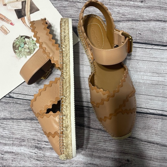 See By Chloe Glyn Leather Espadrilles - Picture 8 of 16